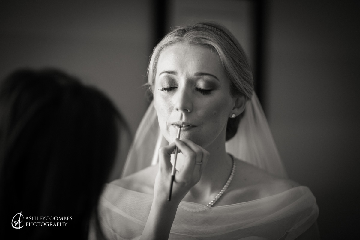 Bridal makeup final touch ups