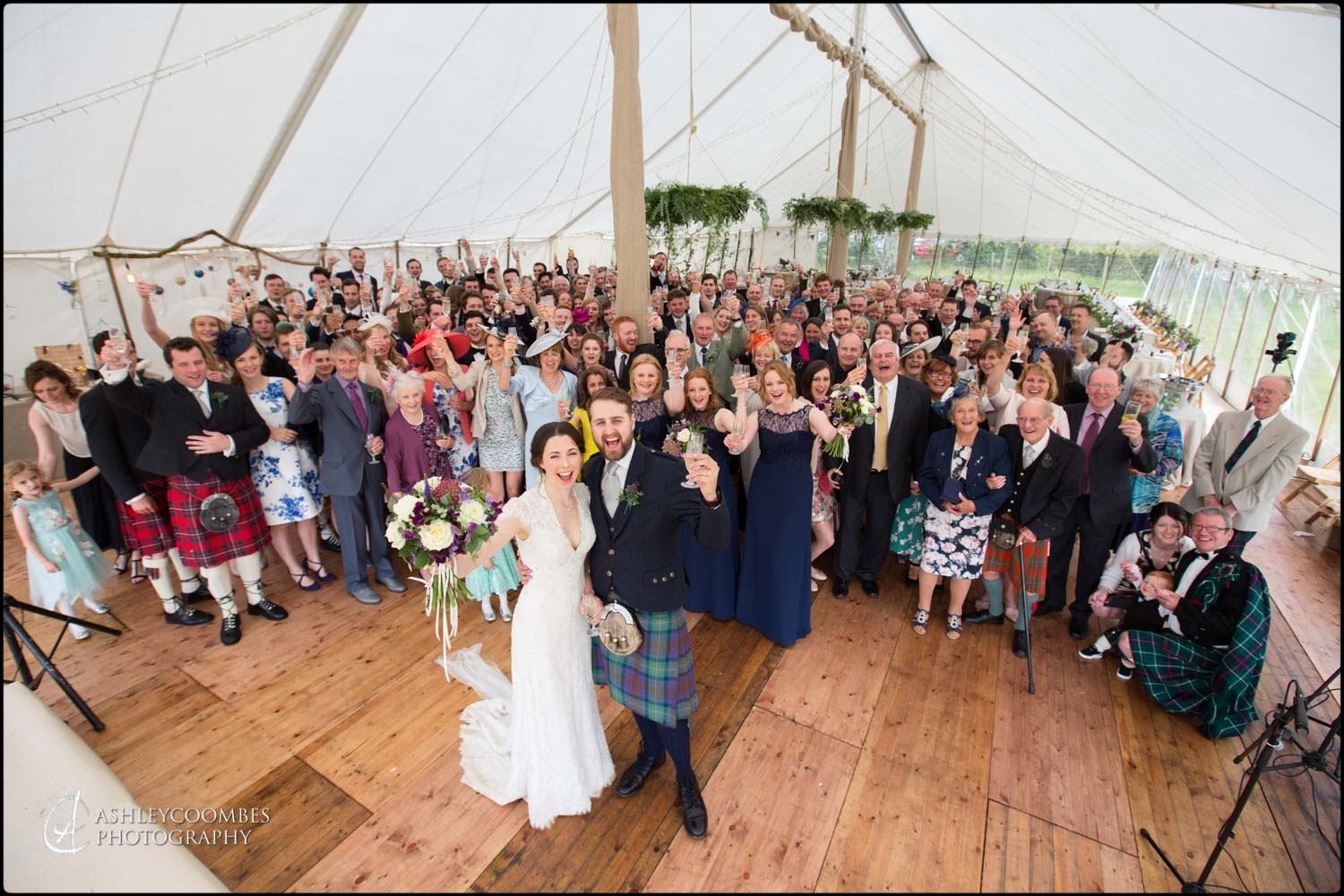 Biggar Marquee Wedding Photography