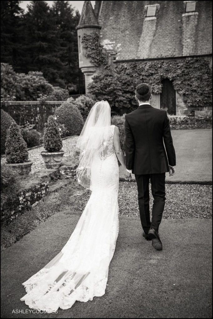 Duntreath Castle wedding couple.