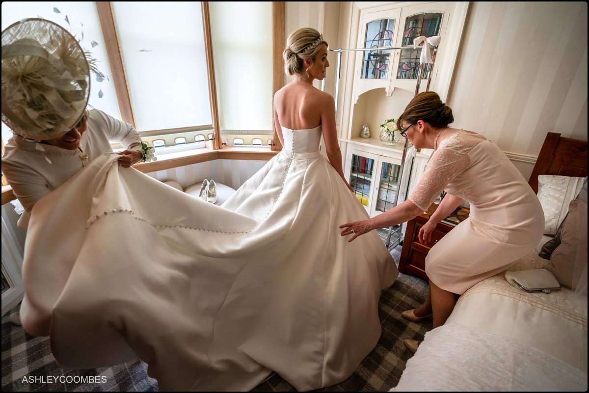 Lochgreen House Hotel wedding preparations