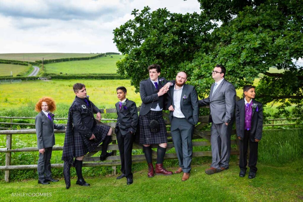 The Boys, wedding group photo