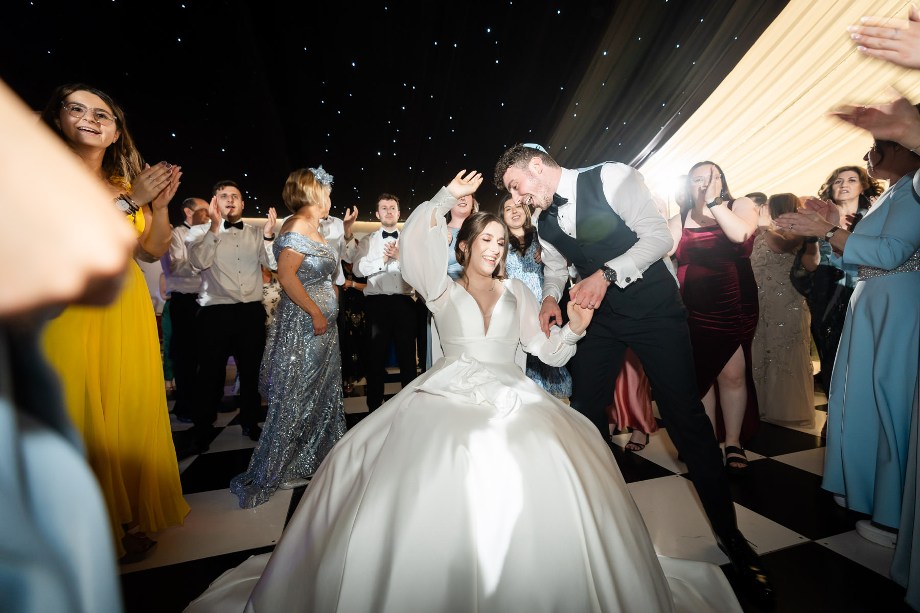 Jewish wedding Israeli dancing