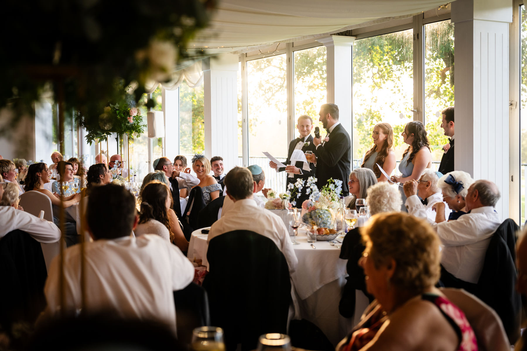 Jewish wedding speeches at Mar Hall