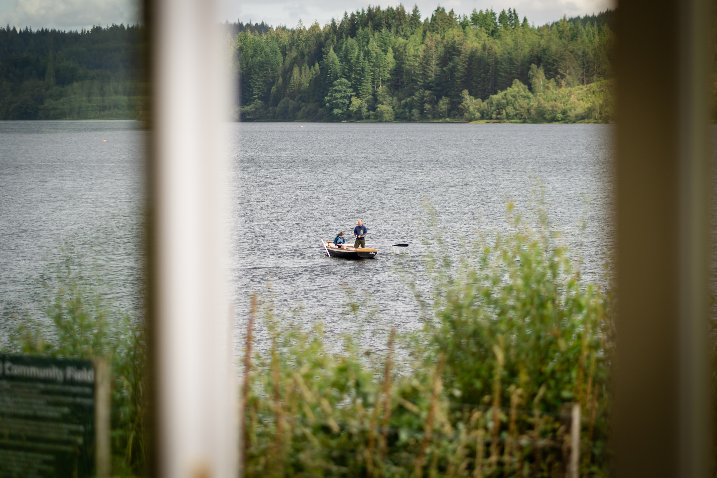 fishermen seen from Kinlochard wedding