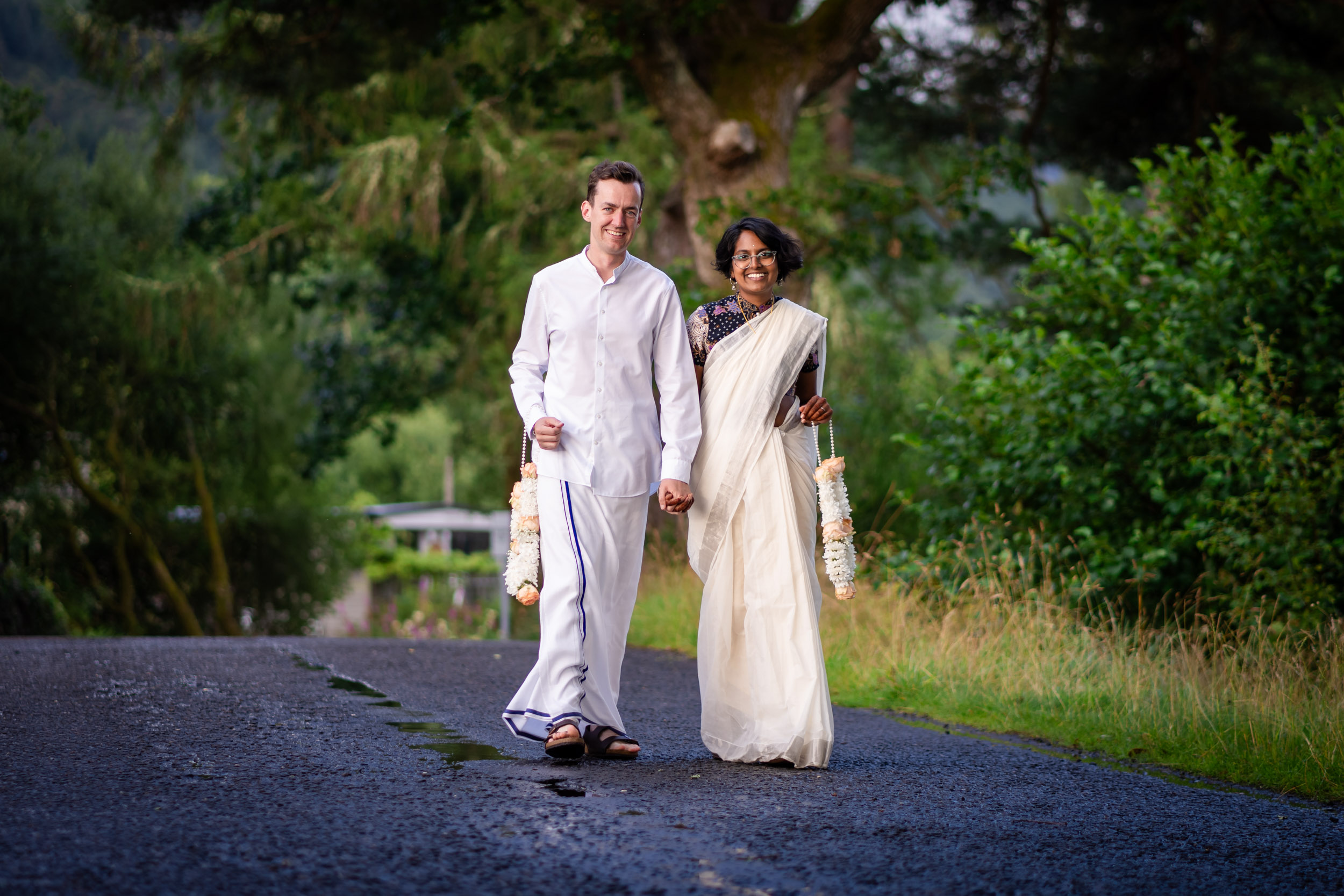 Scottish Indian wedding portraits Loch Ard